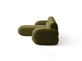 Coltar stanga 4 locuri, Neo, Micadoni Home, 305x165x83 cm, tesatura Boucle, verde oliv inchis