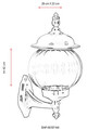Lampa de exterior, Avonni, 685AVN1255, Plastic ABS, Negru