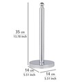 Suport hartie igienica, Wenko, Viterbo, 14 x 35 x 14 cm, inox