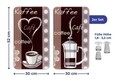 Set 2 protectii universale pentru aragaz, Maximex, Coffe Flavour