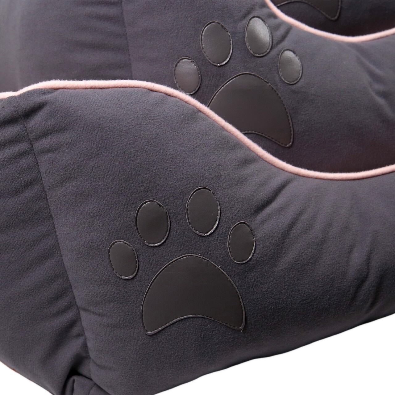 Pat pentru animale de companie, Paws &amp; Whiskers, Lucy Dog &amp; Cat M, Material exterior: 100% poliester, Gri/Roz - view 6