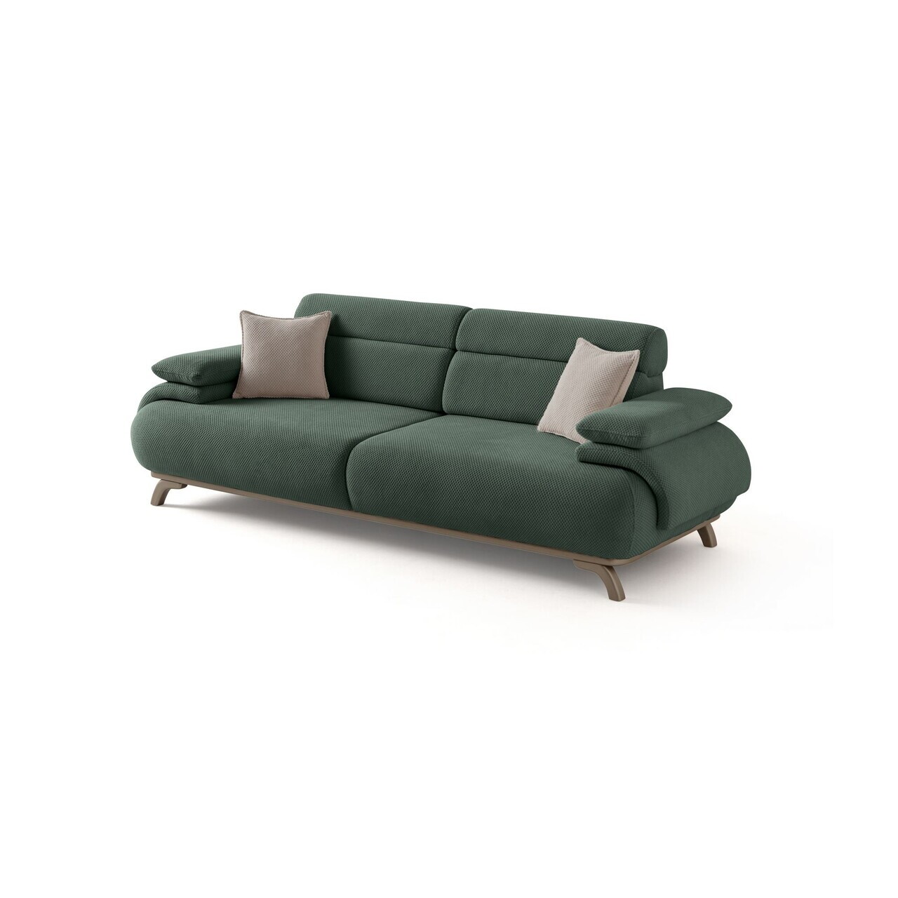 Canapea 3 locuri, Atelier del Sofa, 752EST1138, Lemn de carpen/PAL melaminat, Verde - view 10
