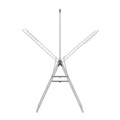 Uscator de rufe cu suport umerase, Brabantia, Hangon Metallic, 25 m capacitate de uscare, otel, gri metalizat
