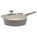 Tigaie adanca, cu capac, Luigi Ferrero Norsk FR-4728M, Ø 28 cm, aluminiu