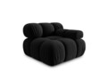 Modul dreapta pentru canapea, 1 loc, Bellis-51, Micadoni Home, 94x94x70 cm, catifea, negru