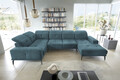 Coltar stanga 6 locuri ELTAP, LT-38LO, Neviro, 350x201x77 cm, lemn/poliester, albastru deschis