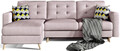 Coltar extensibil reversibil 3 locuri ELTAP, AsgL-09, Asgard, 248x162x93 cm, lemn/poliester, roz deschis