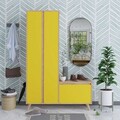 Cuier de perete, Mod Design, UTTA, 120x182x35 cm, Stejar / Galben