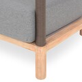 Fotoliu, Salsa, L.75 l.85 H.76, lemn de teak, natur/gri