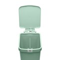 Cos de gunoi cu pedala, Brabantia, StepUp, 16 L, 29.6x22.3x41.1 cm, polipropilena, verde jad