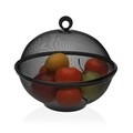 Cos pentru fructe Riley, Versa, 28 x 28 x 28 cm, otel, negru