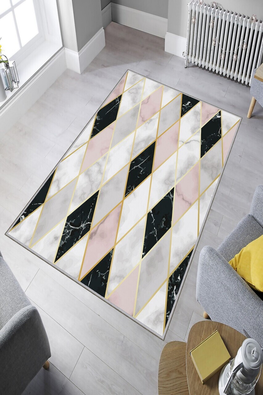 Covor Exfab296 140x220 cm Poliester Multicolor