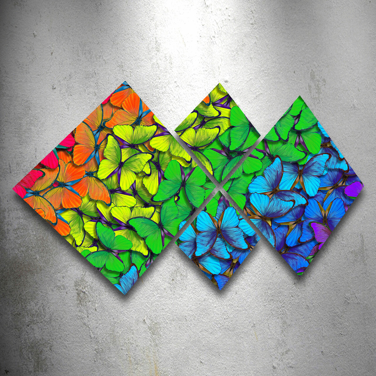 Set 4 tablouri decorative, 4MDF1270004971, MDF, Imprimat UV, Multicolor - 1 | YEO