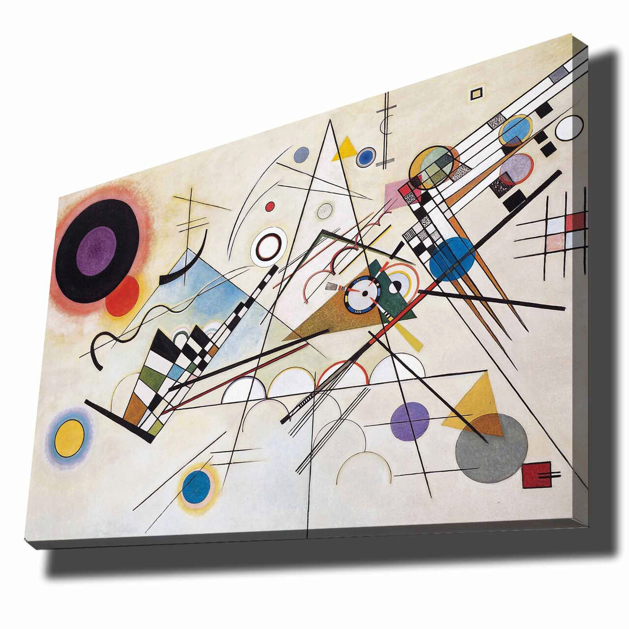 Tablou decorativ, 70100KANDINSKY006, Canvas, Lemn, Multicolor - 1 | YEO