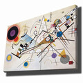 Tablou decorativ, 70100KANDINSKY006, Canvas, Lemn, Multicolor