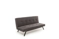 Canapea extensibila cu 3 locuri, Futon, 859FTN2899, Metal , Gri