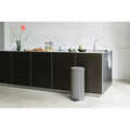 Cos de gunoi cu pedala, Brabantia, NewIcon, 30 L, 38x29.3x67.9 cm, otel, gri