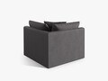 Modul pentru canapea, 1 loc, Chris-259, Micadoni Home, 100x100x80 cm, tesatura structurata chenille, gri beton
