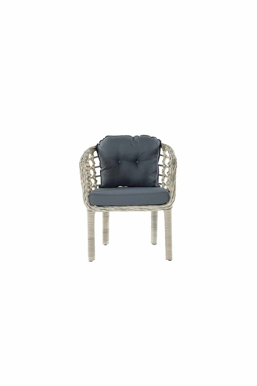 Set mobilier de gradina, Hanah Home, Manolya, ALUMINIU, Gri inchis - view 5