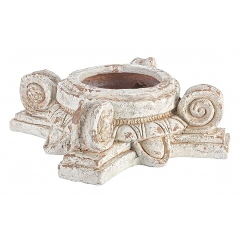 Ghiveci, corinzio round, bizzotto, 45x16 cm, magneziu