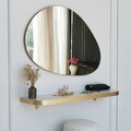 Oglinda decorativa, Neostill, Porp, 90x60 cm, PAL, Auriu