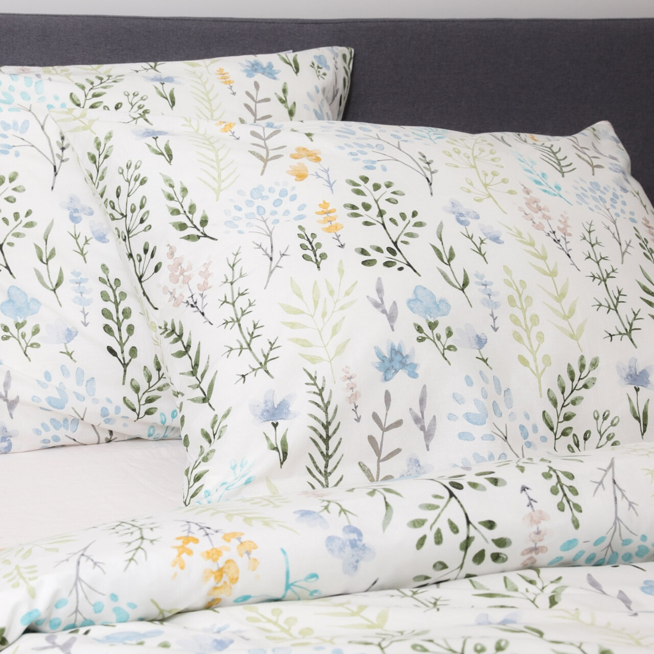 Lenjerie de pat dubla Fore, Homla, 3 piese, 160x200 cm, bumbac, multicolor