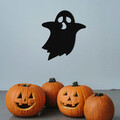 Decoratiune de perete, Halloween 7, Metal, Dimensiune: 44 x 50 cm, Negru