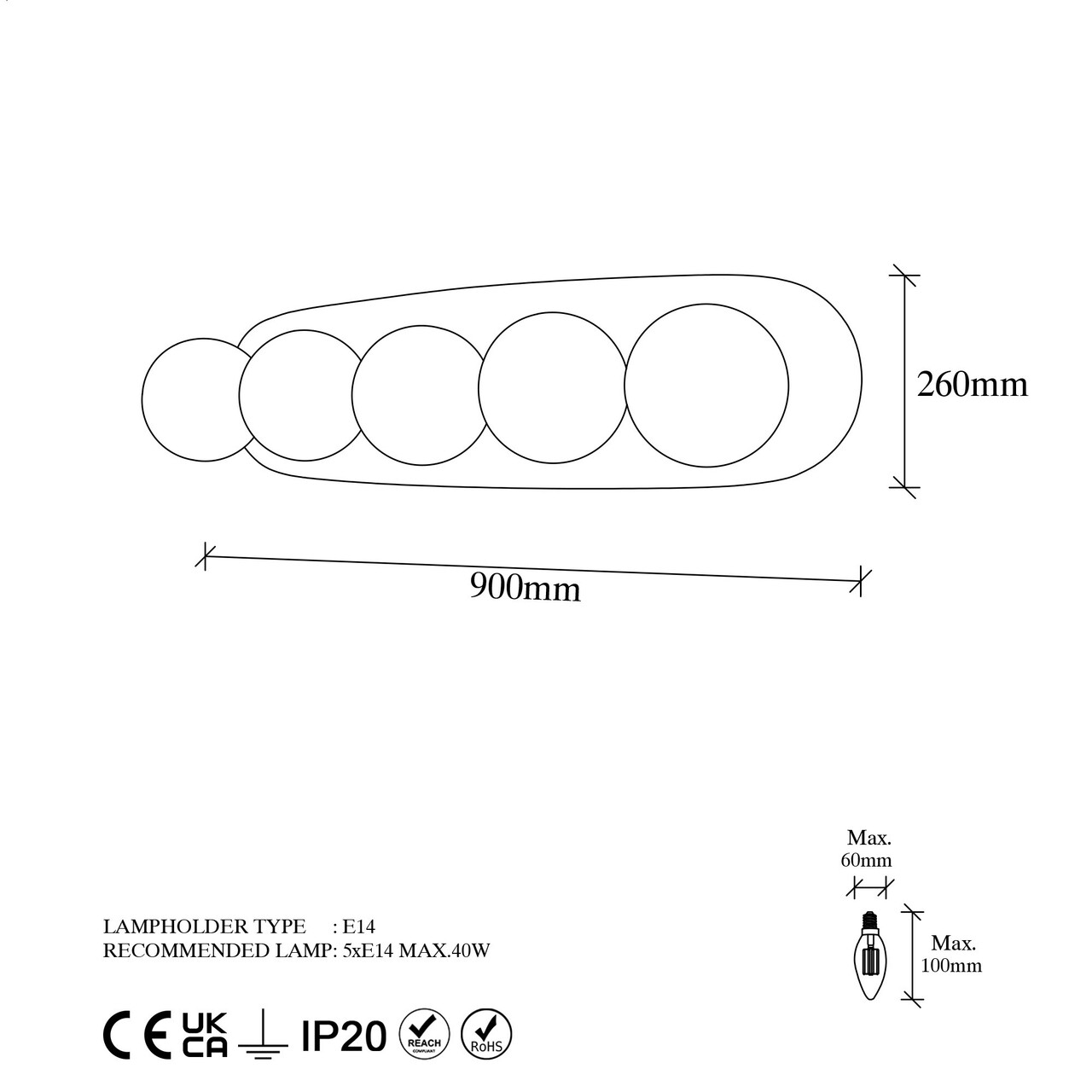 Aplica de perete, Fulgor, 942FLG1390, Metal, Auriu