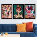 Set 3 tablouri decorative, 3SC162, MDF, Plastic, Multicolor