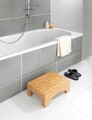 Scaunel pentru baie, Wenko, Bambusa, 40 x 30 x 15 cm, bambus, natur