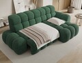 Coltar extensibil stanga 3 locuri ELTAP, Ceedro, 283x165x98 cm, lemn/poliester, verde inchis