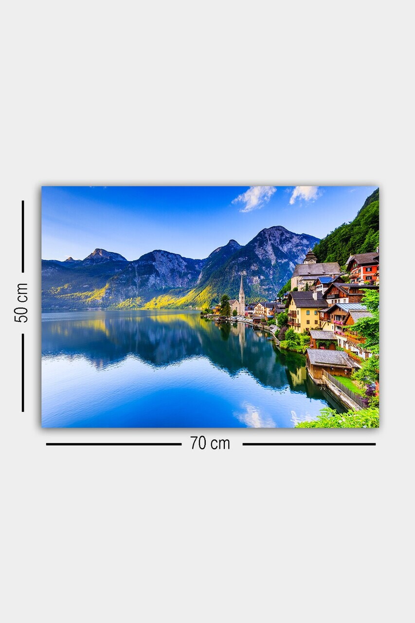 Tablou decorativ, 682572550-5070, Canvas, Rama din lemn (grosime 3 cm), Multicolor — imaginea 3