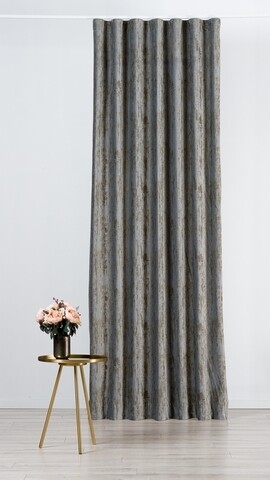 Draperie mendola interior, plaisance, 140x260 cm, catifea, gri