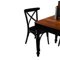 Set masa extensibila si 4 scaune, Fairfax, Albero16, Picioare masă: 100% lemn de fag, Nuc negru