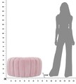 Taburet Shell, Mauro Ferretti, 80x54x42 cm, lemn de pin, roz