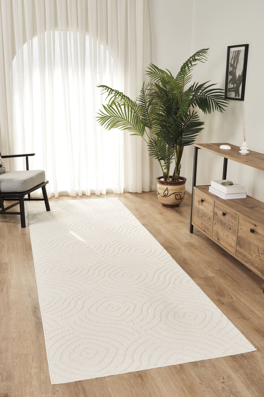 Covor (80 x 300), Rivon Rn05, 80x300 cm, Crem