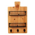 Cuier cu 2 cosuri Creaciones Meng, 23x6.5x38.5 cm, lemn de brad