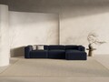 Coltar dreapta 4 locuri, Bergamo, Cosmopolitan Design, 344x152x70 cm, tesatura structurata, albastru navy
