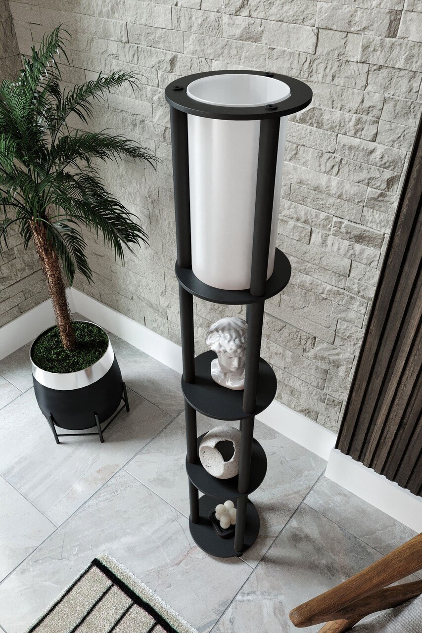 Lampadar, L'essentiel Maison, 666PTR1142, Negru - view 5