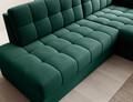 Coltar extensibil dreapta 3 locuri ELTAP, RT-35LU, Blezalt, 240x150x82 cm, lemn/poliester, verde inchis