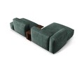 Coltar modular stanga 2 locuri, Martina-120, Micadoni Home, 285x176x75 cm, catifea, petrol