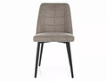 Scaun Aldo Brego, Signal, 47x44x86 cm, textil/otel, bej/negru