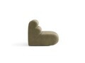 Modul canapea 1 loc fara cotiere, Neo, Micadoni Home, 85x100x83 cm, tesatura Chenille, verde oliv deschis