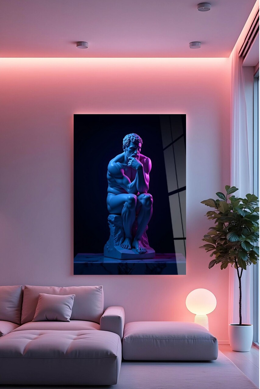 Tablou decorativ Hhlneon0013 50 x 70 cm Multicolor