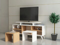 Comoda TV, Decorotika, Kutay, Alb / Teak