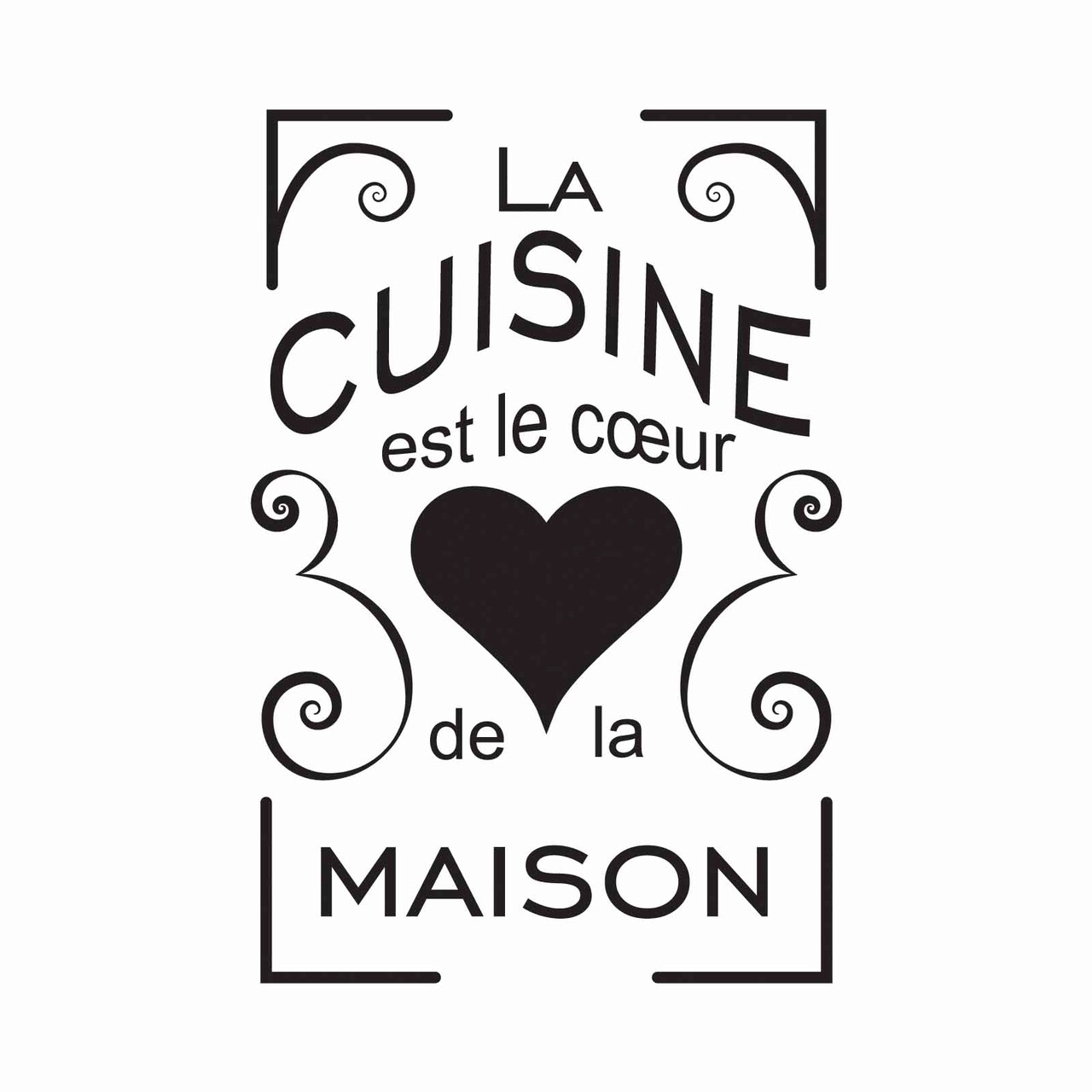 Sticker decorativ, YS2-40, Vinilin, Dimensiune: 44 x 65 cm, Negru