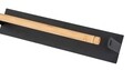 Suport magnetic pentru servetele de bucatarie, Wenko, Magna, 30 x 8 x 6 cm, metal/bambus, negru