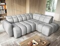 Coltar extensibil dreapta 4 locuri ELTAP, RT-04SO, Falconn, 258x208x107 cm, lemn/poliester, gri