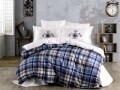 Lenjerie de pat dubla, 4 piese, 100% bumbac poplin, Hobby, Adalia Royal, multicolora
