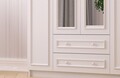 Dulap pentru haine, Rabi, Rb-186-02, 140x182x52 cm, Alb mat